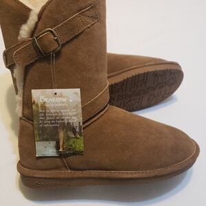 Womens Bearpaw Boots Size 8 New Brown